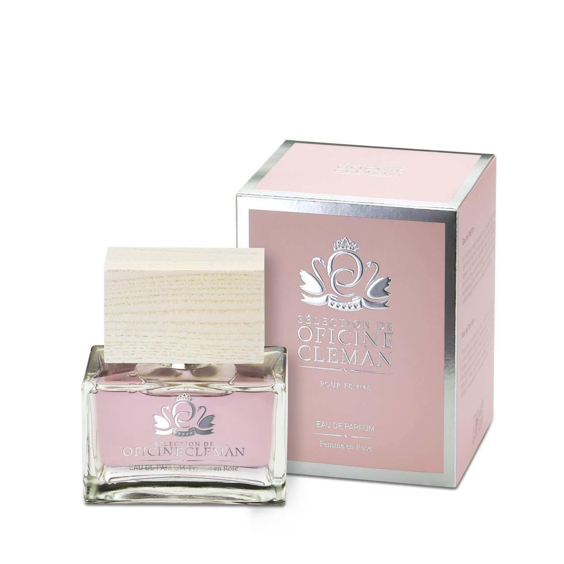 Eau de Parfum Femme en Rose Oficine Cleman