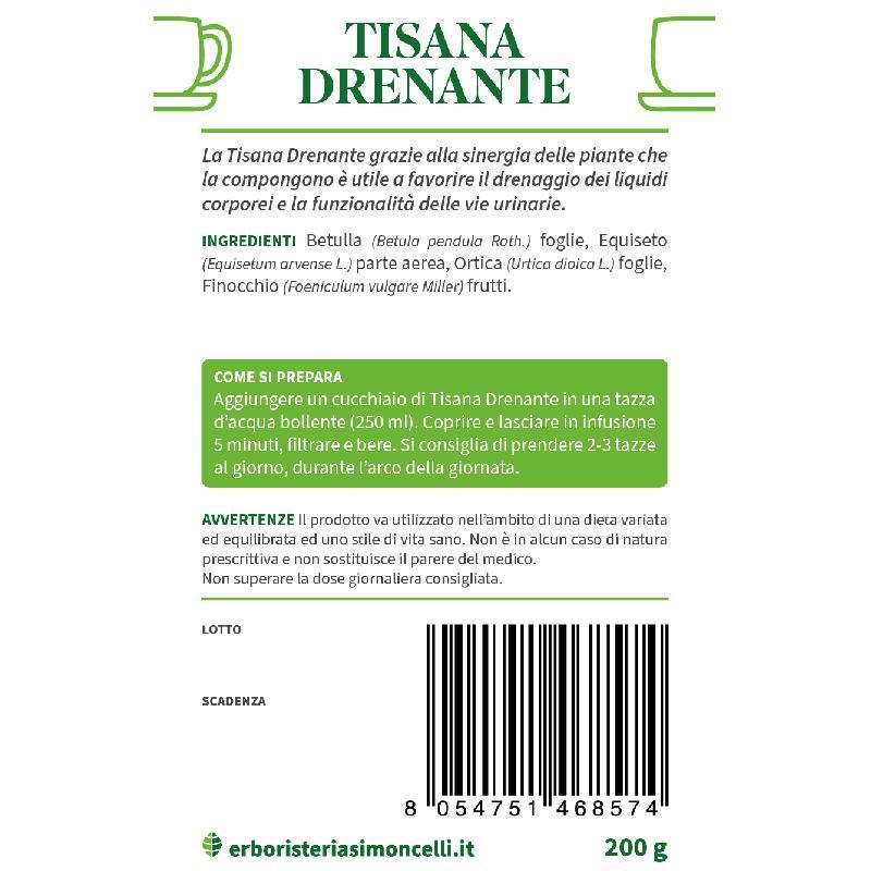 Tisana Drenante Erboristeria Simoncelli 