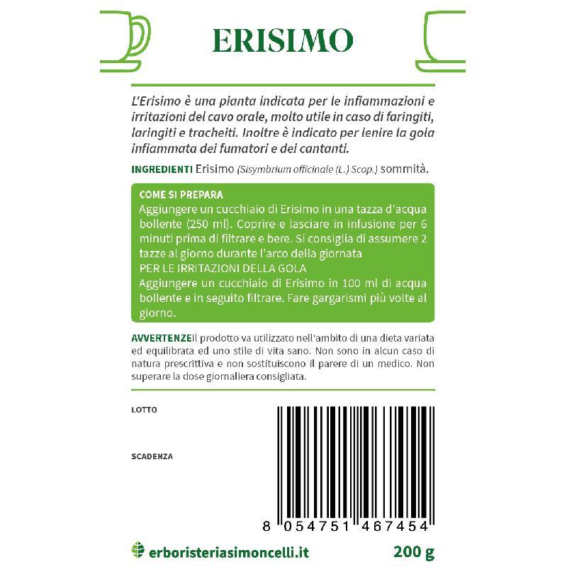 Tisana Erisimo Erboristeria Simoncelli