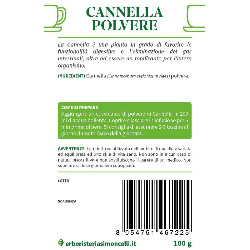 Tisana Cannella Polvere Erboristeria Simoncelli