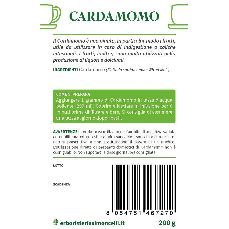 Tisana Cardamomo Erboristeria Simoncelli 