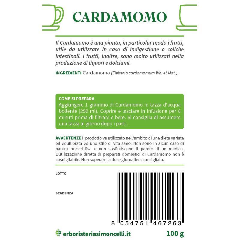 Tisana Cardamomo Erboristeria Simoncelli 