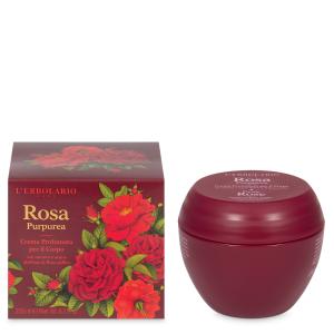 Crema profumata per il corpo rosa purpurea