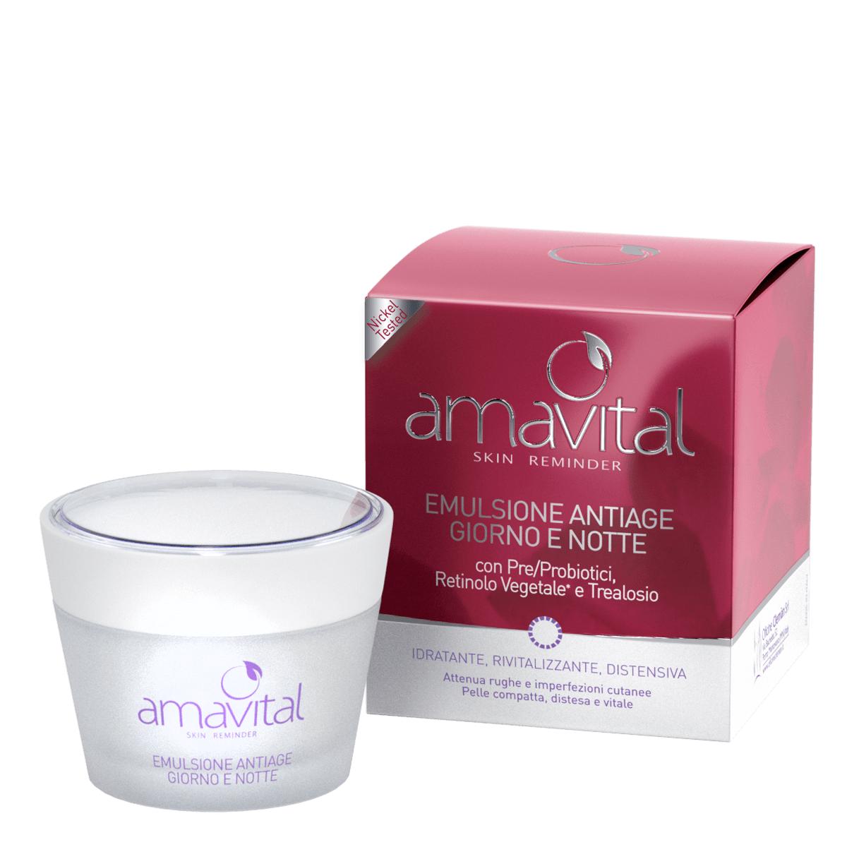 Emulsione Antiage Giorno e Notte Skin Reminder Amavital