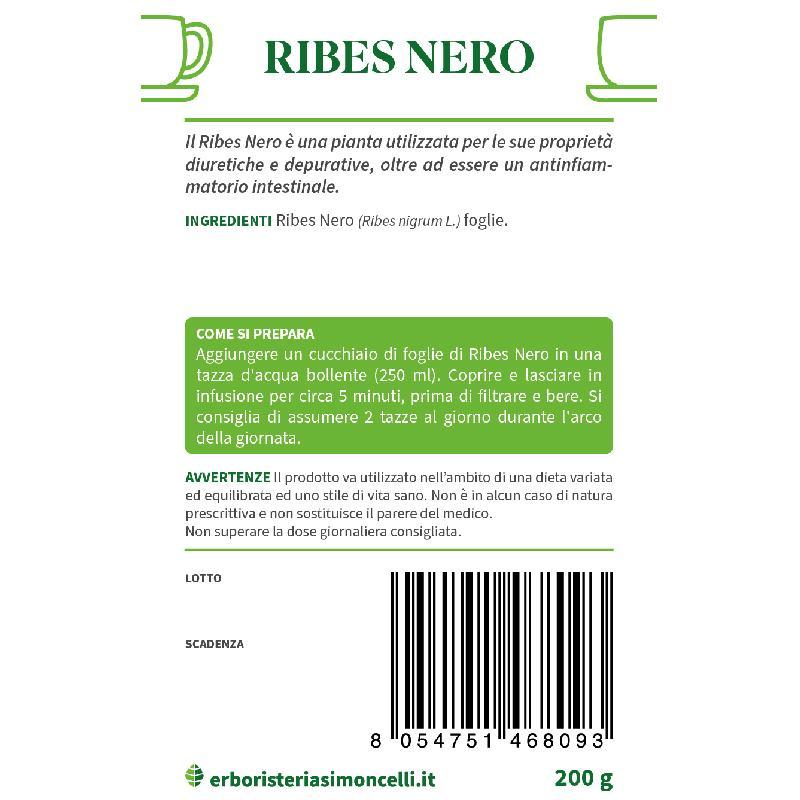 Tisana Ribes Nero Erboristeria Simoncelli