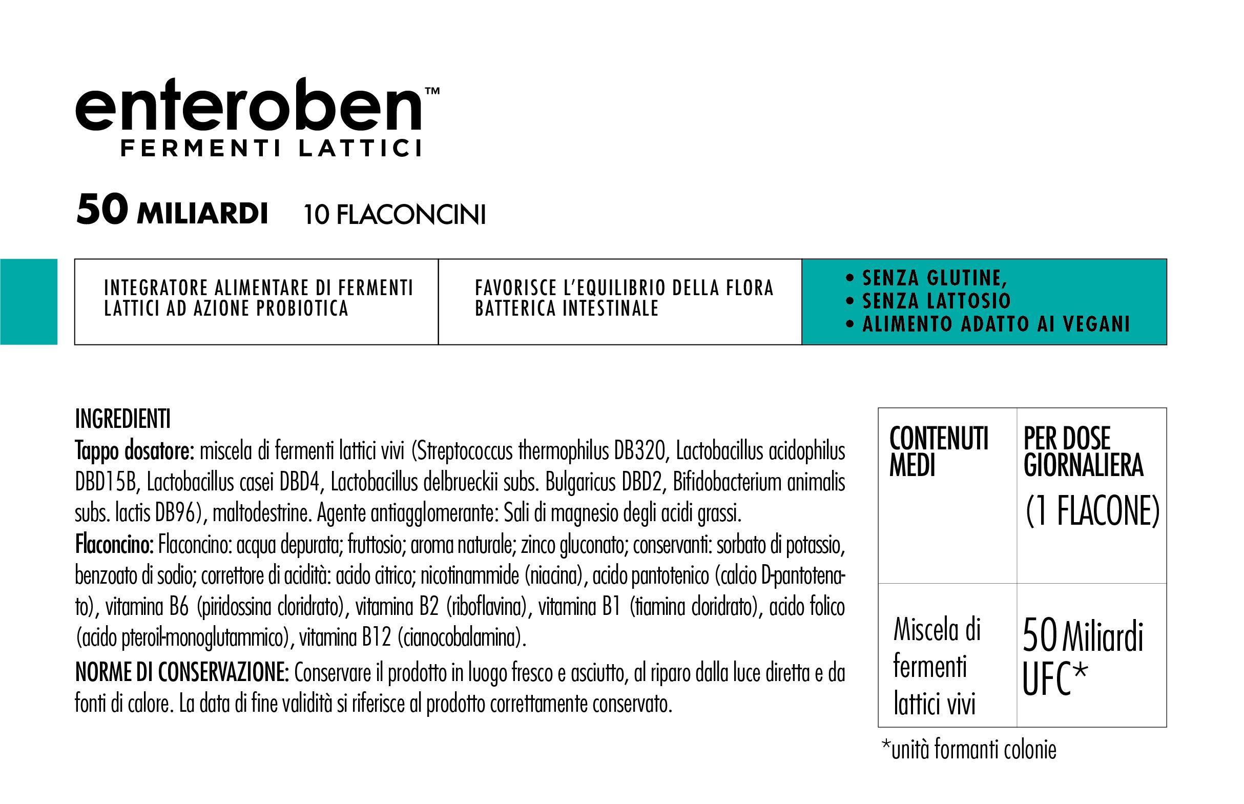 Enteroben 50 MLD Fermenti Lattici 