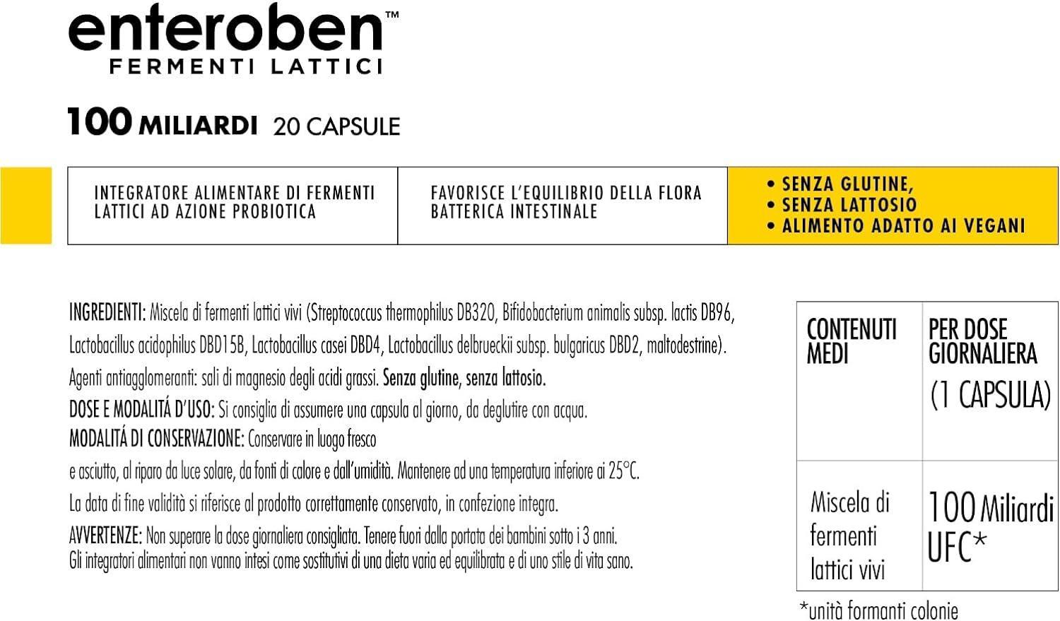 Enteroben 100 MLD Fermenti Lattici