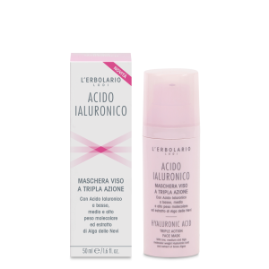 Maschera viso acido ialuronico