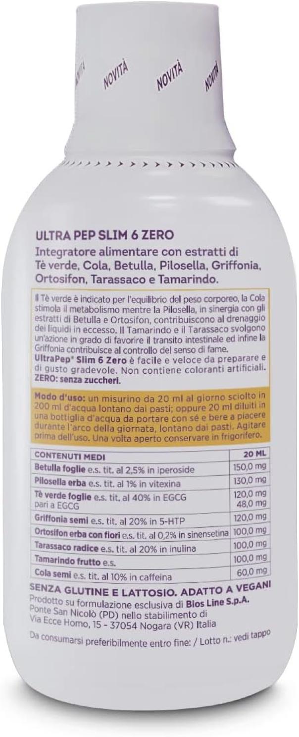 Ultra Pep Slim 6 Zero Gusto Ananas Bios Line