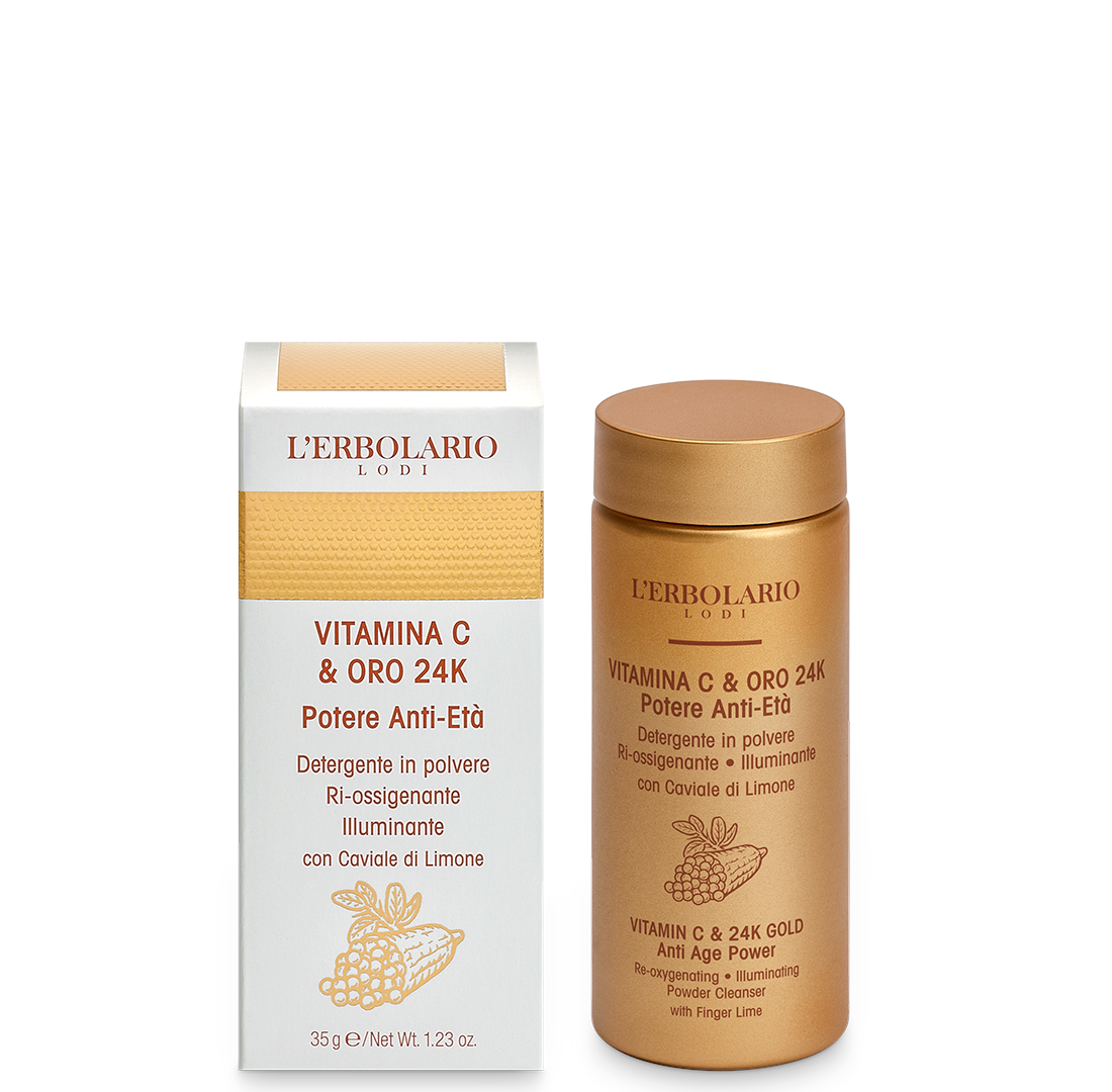 Detergente Viso in polvere Vitamina C & Oro 24K L'Erbolario