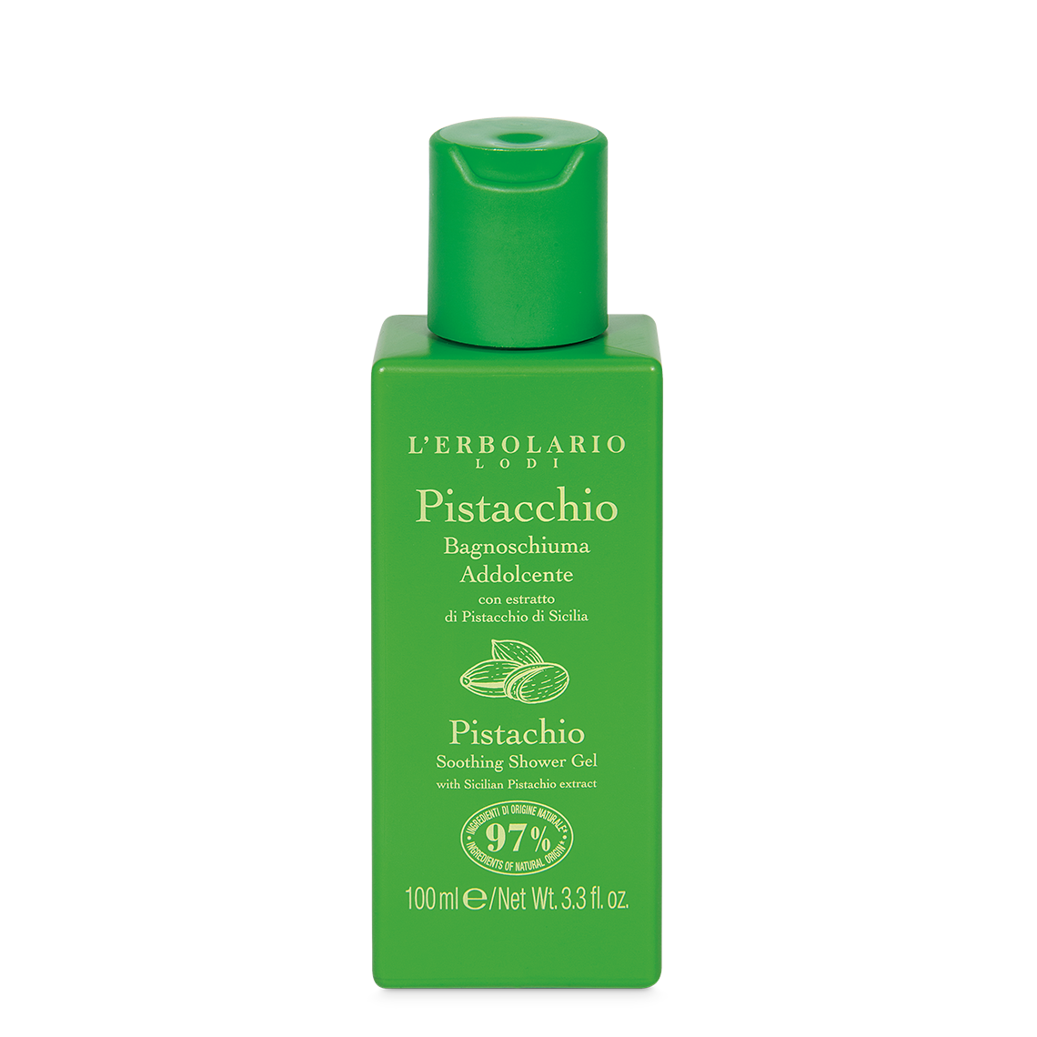 Bagnoschiuma Addolcente Pistacchio 100 ml L'Erbolario