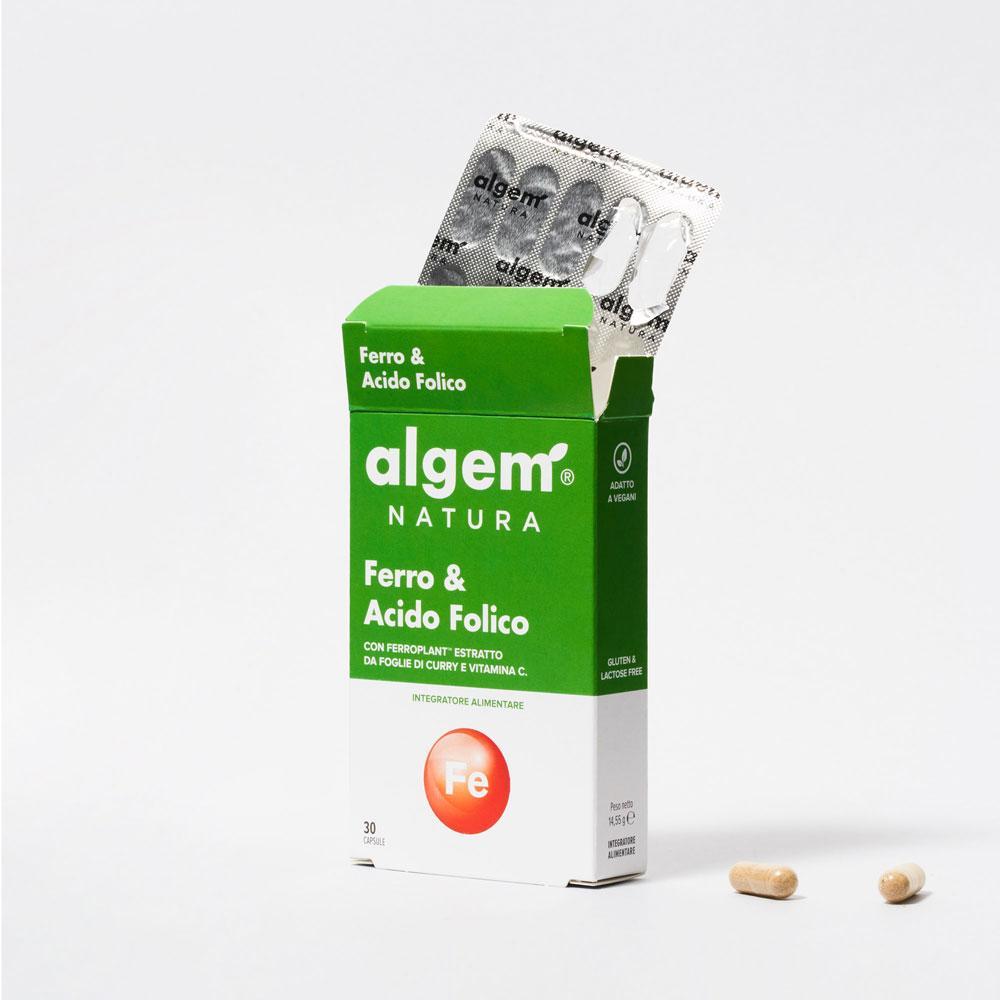 Ferro & Acido Folico ALGEM NATURA 30 capsule